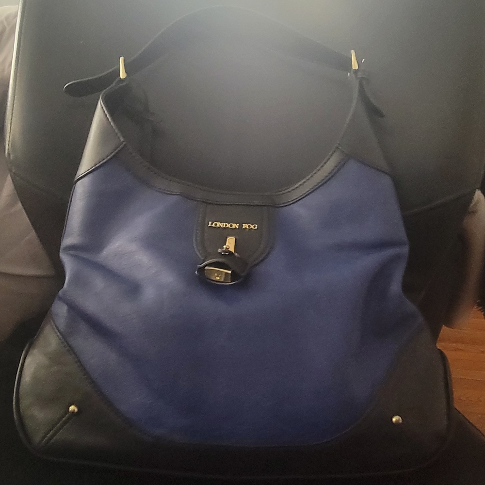 London Fog Blue and Black Men's Bag